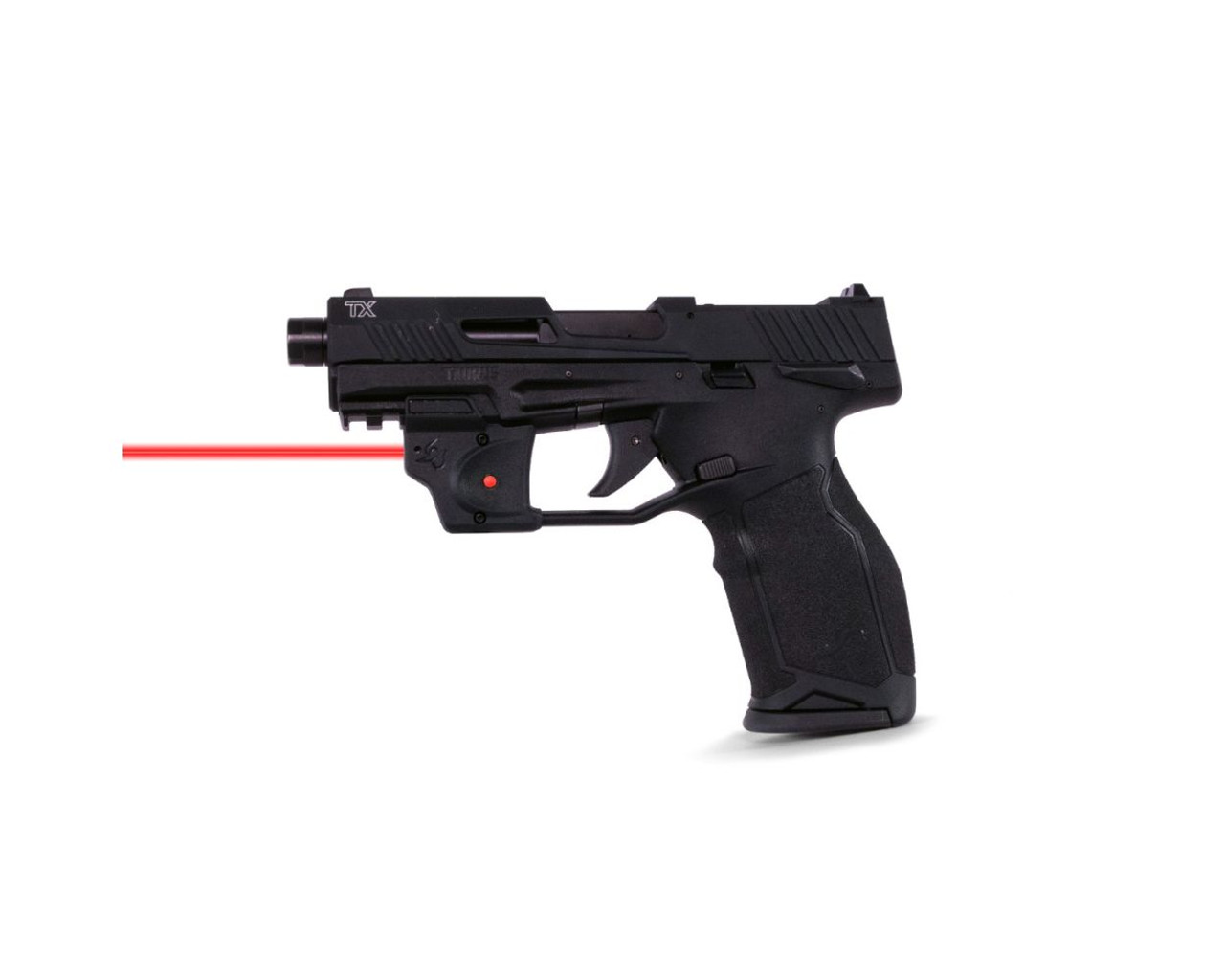 Taurus TX22C 22 LR, 3.6" Threaded Barrel, Black, Red Viridian Laser, 10rd - Concealed Carry Guns | The Gun Shop