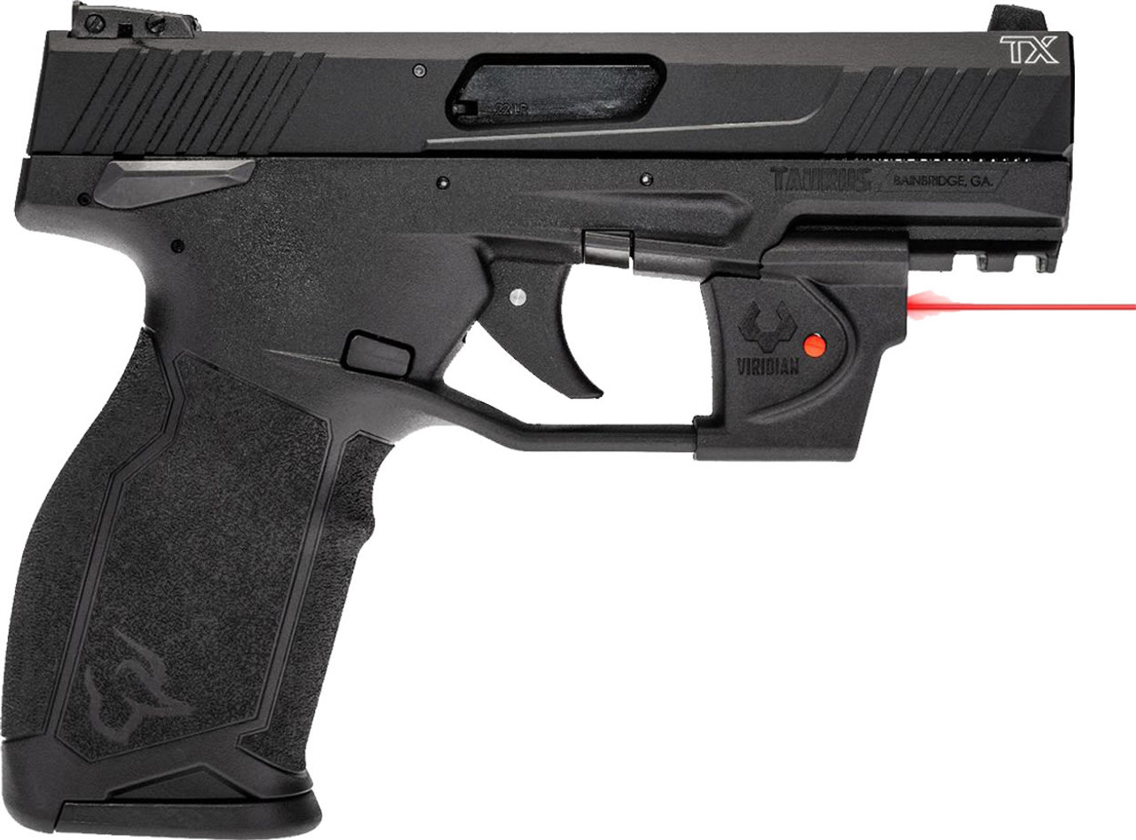 Taurus TX22C 22 LR, 3.6" Threaded Barrel, Black, Viridian Laser, 13rd - Taurus | The Gun Shop
