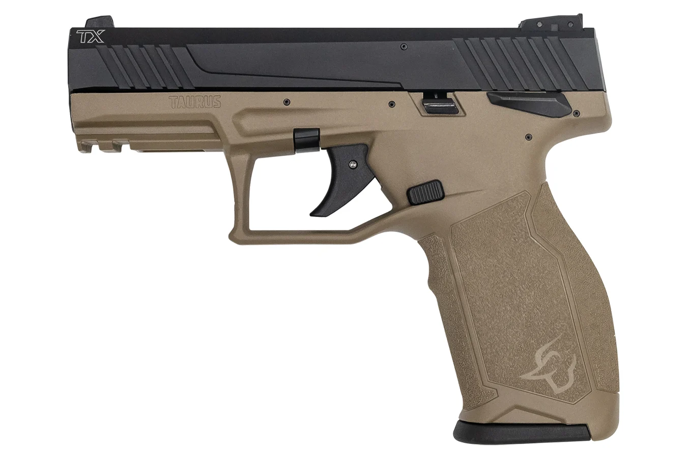 Taurus TX22 22LR Rimfire Pistol with FDE Frame and Black Slide ...