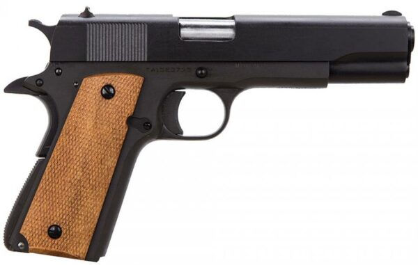 Taylor's & Company 1911 Compact, .45 ACP, 3.63" Barrel, Checkered-Walnut Grip, 7rd