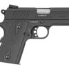 Taurus, PT1911, Officer, 3.5" Barrel, Steel Frame, Blue Finish, Rubber Grips, Heinie Sights, with Rail, 8Rd, 2 Magazines
