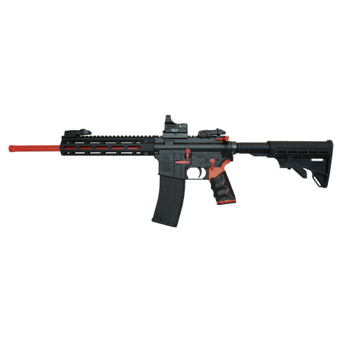 Tippmann M4-22 Redline 22 LR, 16" Barrel, Black, Red Accents, Hawke Reflex Sight, Composite M-Lok Handguard, 10rd - Firearm | The Gun Shop