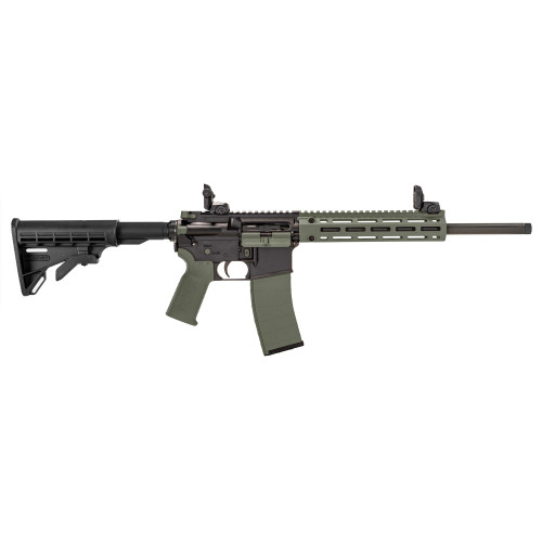 Tippmann M4-22 LTE 22 LR, 16" Threaded Barrel, Black w/ Olive Drab Green Accents, M4 Collapsible Stock, 25rd - AR-15 Rifles | The Gun Shop