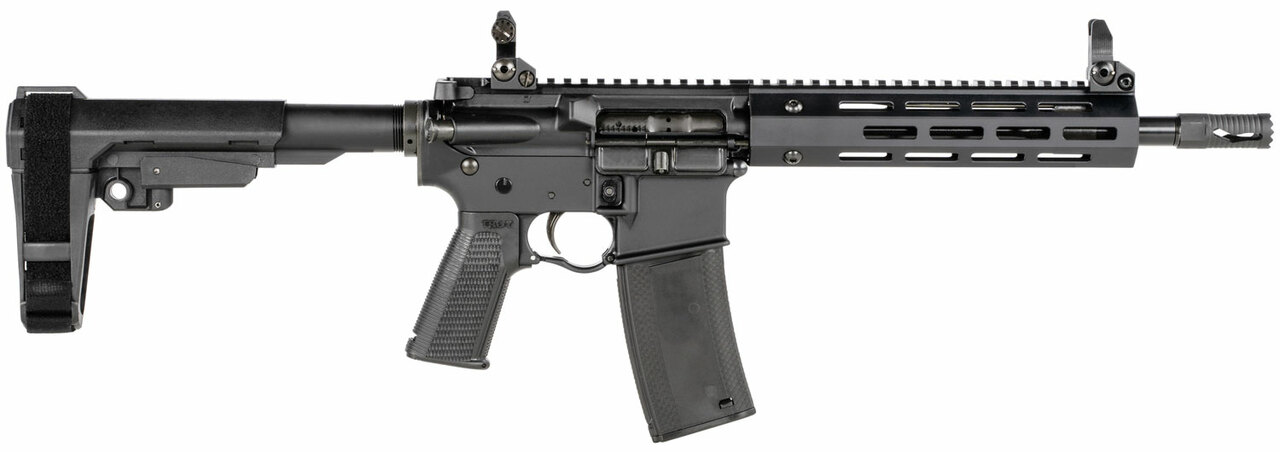 Troy A4 5.56/.223, 10" Barrel, Folding Battle Sights, SBA3, Black, 30rd