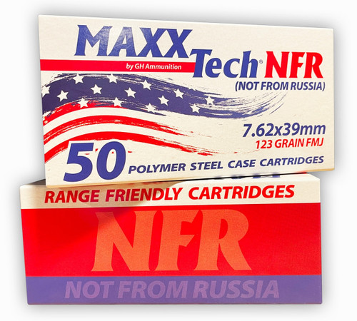 Maxx Tech 7.62x39mm 123gr, Full Metal Jacket, 50rd Box - Ammo | The Gun Shop