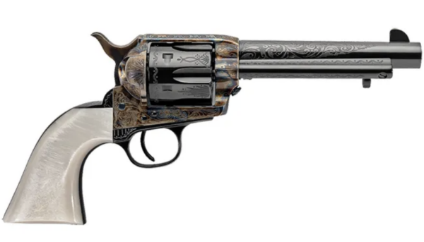 Uberti 1873 Cattleman Outlaws & Lawmen "Dalton" .357 Magmnum, 5.5", Pearl, Blued, 6rd