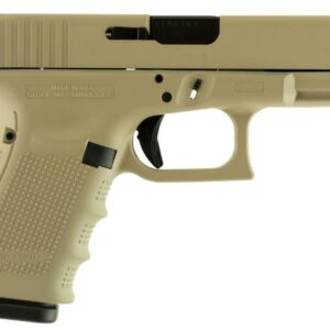 Glock G19 Gen4 9mm, 4" Barrel, Desert Tan Finish 15rd Mag