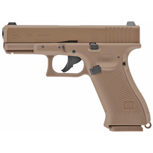 Umarex Glock G19x Air Gun 177 BB, CO2, Coyote Finish, 18rd - Air Guns & BB Guns | The Gun Shop