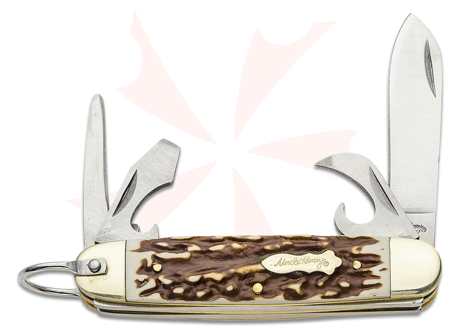 uncle-henry-23uh-scout-folding-knife-silver-2-1-2-plain-drop-point-blade-SCH1135998_1 Schrade Uncle Henry Next Gen 23UH Scout Multi-Functional Folding Pocket ...
