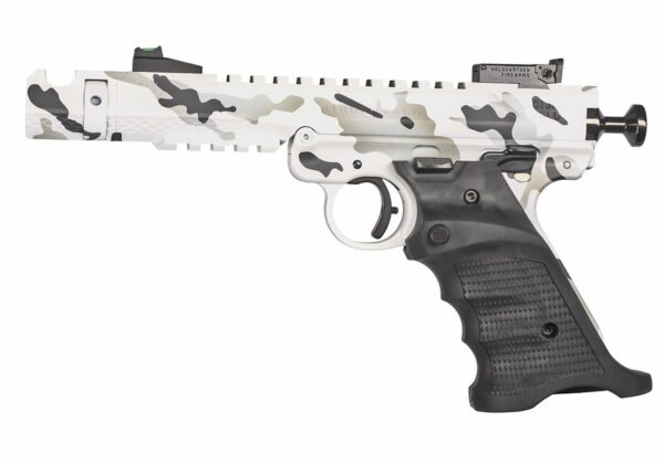 Volquartsen Arctic Mamba-TF .22 LR, 4.5" Barrel, FO Front/Target Rear, Arctic Camo, 10rd