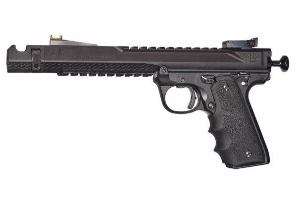 Volquartsen Black Mamba, 6" Barrel, Hi-Viz Front Sight, Single Port Comp, Black Anodized Aluminum
