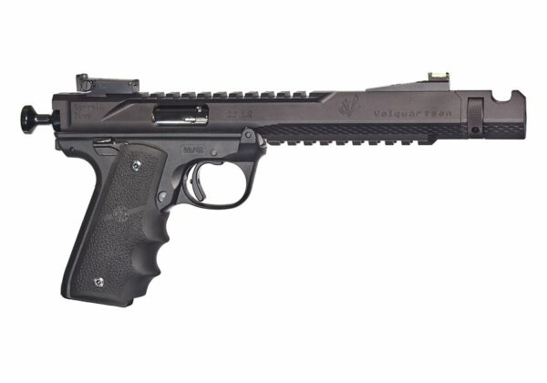 Volquartsen Black Mamba, 6" Barrel, Hi-Viz Front Sight, Single Port Comp, Black Anodized Aluminum