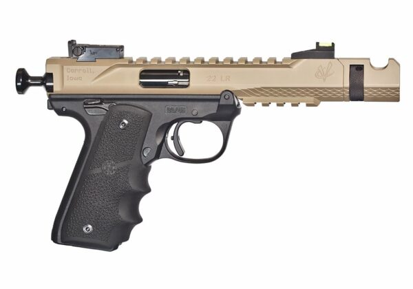 Volquartsen Black Mamba, 4.5" Barrel, Hi-Viz Front Sight, Single Port Comp, Cerakote, Flat Dark Earth