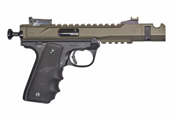 Volquartsen Black Mamba, 4.5" Barrel, Hi-Viz Front Sight, Single Port Comp, Cerakote OD Green