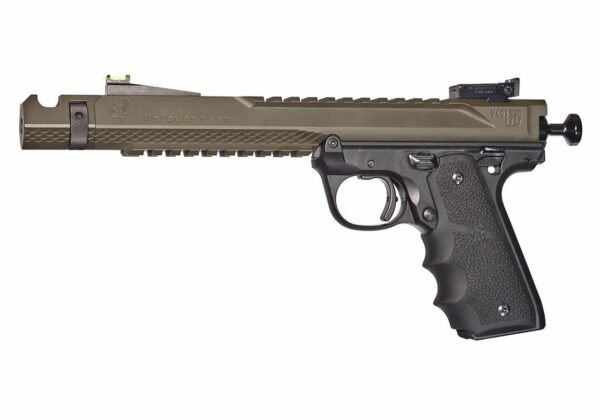 Volquartsen Black Mamba, 6" Barrel, Hi-Viz Front Sight, Single Port Comp, Cerakote OD Green