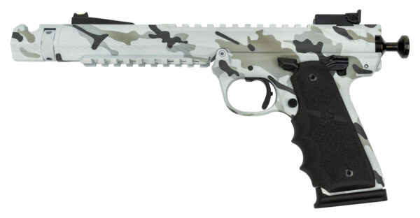 Volquartsen Black Mamba Artic .22 LR, 6" Barrel, Hi-Viz Front & Target Rear, Arctic Camo