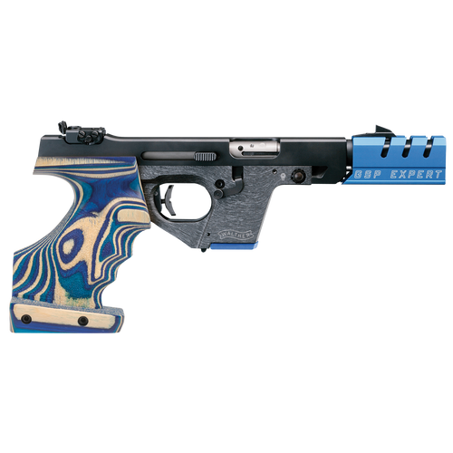 Walther GSP 22 Expert 22 LR, 4.5" Barrel, Blue, Laminate Wood Grip, 5rd - Firearm | The Gun Shop