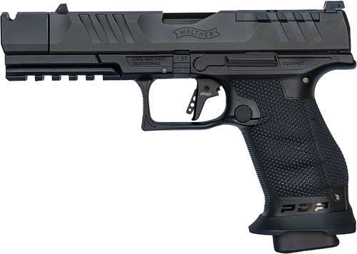 Walther PDP Pro-X 9mm, 4.6" Threaded Barrel, Black, Parker Mountain Compensator, 18rd - Firearm | The Gun Shop