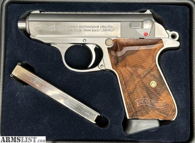 ARMSLIST - For Sale: WALTHER PPK/S STAINLESS .380 ACP 3.35" BARREL 7