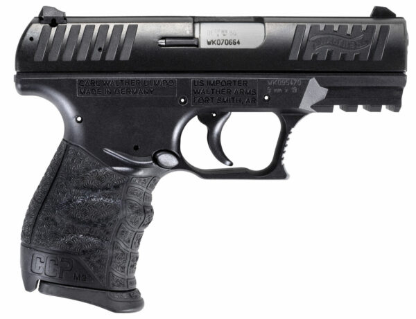 Walther CCP M2 Compact 9mm, 3.5" Barrel, Manual Thumb Safety, Black, 8rd