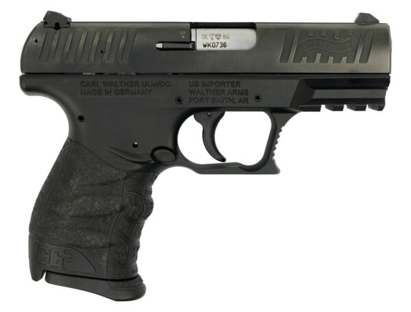 Walther CCP Used 9mm, 3.5" Barrel, 3-Dot Adj. Sights, Black, 8rd