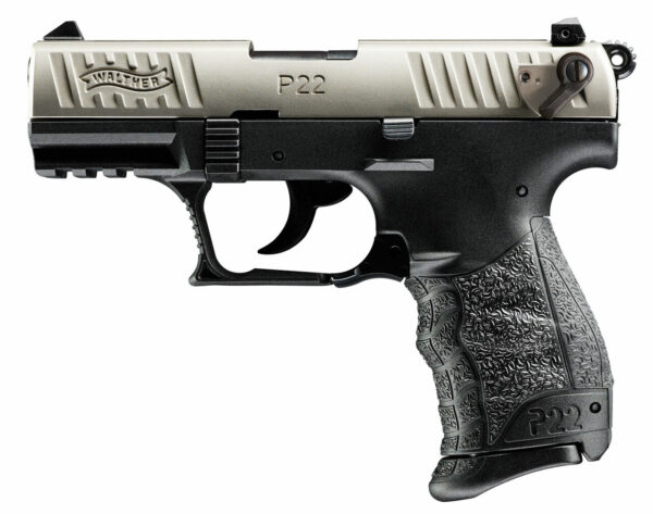 Walther P22 Q .22 LR, 3.42" Barrel, Black/Nickel, 10rd