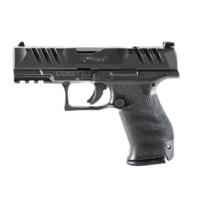 Walther, PDP, Optics Ready, Semi-automatic, Polymer Frame, Striker Fired, Compact Frame, 9mm, 4" Barrel, Black, Adjustable Rear Sight, 15Rd