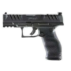 Walther, PDP, Optics Ready, Semi-automatic, Polymer Frame, Striker Fired, Full Size Frame, 9mm, 4" Barrel, Black, Adjustable Rear Sight, 18Rd