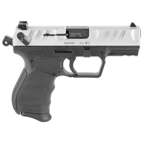 Walther PDP 380 ACP, 3.7" Barrel, Black Frame, Nickel Slide, Manual Safety, 9rd - Concealed Carry Guns | The Gun Shop
