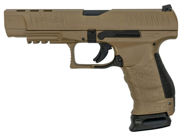 Walther Limited Production PPQ Classic 9mm, 5" Barrel, Full Coyote Tan, 2x 15rd