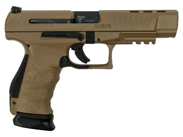 Walther Limited Production PPQ Classic 9mm, 5" Barrel, Full Coyote Tan, 2x 15rd