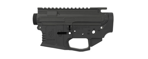 Warrior AR-15 Billet Stripped Upper/Lower Receiver Set, Black Cerakote - AR-15 Lower Receivers | The Gun Shop
