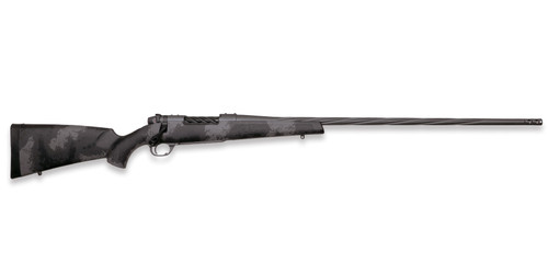 Weatherby Mark V Live Wild 7mm Remington Magnum, 26" Threaded Barrel, Gray Sponge Pattern Accents, Black Rec, 3rd - Firearm | The Gun Shop