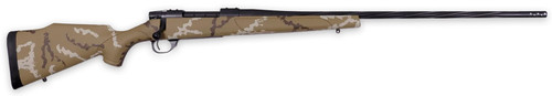 Weatherby Vanguard Outfitter 30-06 Springfield, 24" Threaded Barrel, Tan w/ Brown & White Sponge Stock, Black Rec, 5rd - Firearm | The Gun Shop