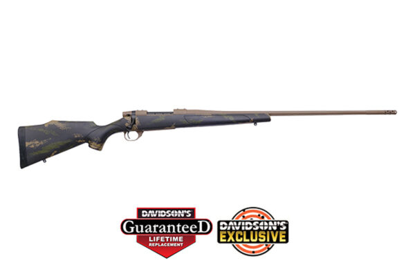 Weatherby Vanguard High Country 300 Win Mag, 26" FDE Cerakote, FDE & Green Sponge Pattern, Monte Carlo, 3rd