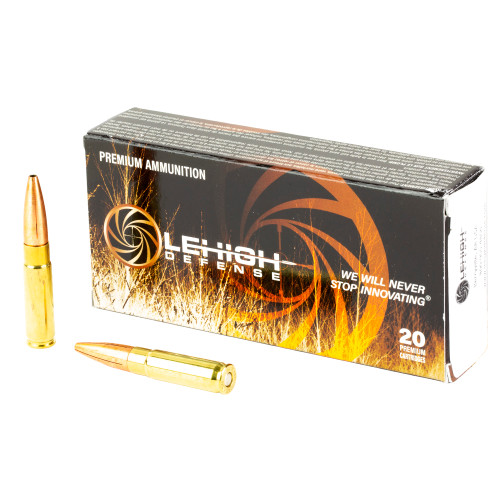 Lehigh Defense Maximum Expansion 300 Blackout, 194gr, Fracturing Tip Boat Tail Hollow Point, 20rd Box - Ammunition | The Gun Shop