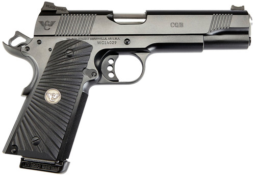 Wilson CQB 1911 9mm, 5" Barrel, Black, G10 Starburst Grips, 10rd - 1911 Guns | The Gun Shop