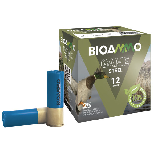 Winchester BIOAMMO 12 Ga, 2.75", #4, 1 oz, Steel Shotshell, 25rd Box - Ammo | The Gun Shop