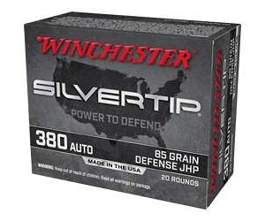 Winchester Silvertip 380 ACP 85gr Silvertip Jacket Hollow Point 20rd Box Winchester Ammo