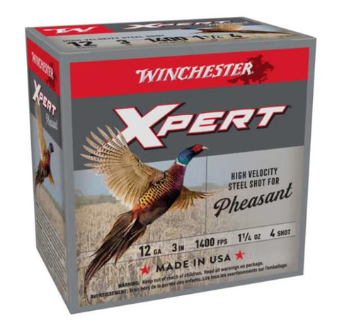 Winchester Xpert Pheasant 12 Ga, 3" 1 1/4 oz, 4 Shot, 25rd Box - Ammo | The Gun Shop