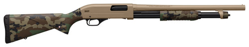 Winchester SX4 Hybrid 20 Ga, 3" Chamber 26" Barrel, FDE Rec, Woodland Camo, 4rd - Firearm | The Gun Shop