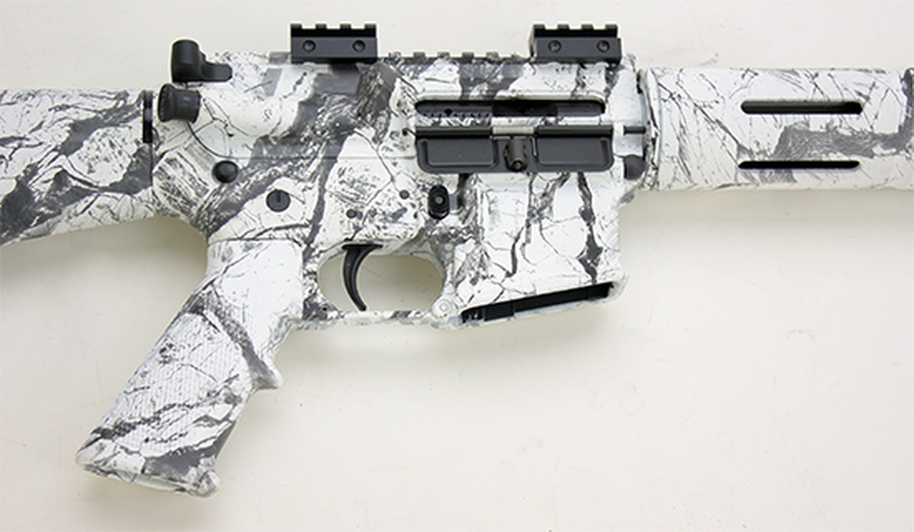 Windham Weaponry AR-15 Varmint Exterminator 5.56/223, Snow Camo, SS Fluted Barrel 20", 5 Rnd Mag