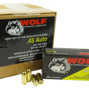 Wolf Performance Ammo Military Classic Steel 45 ACP 50 Rounds Per Box 500 Rounds Per Case