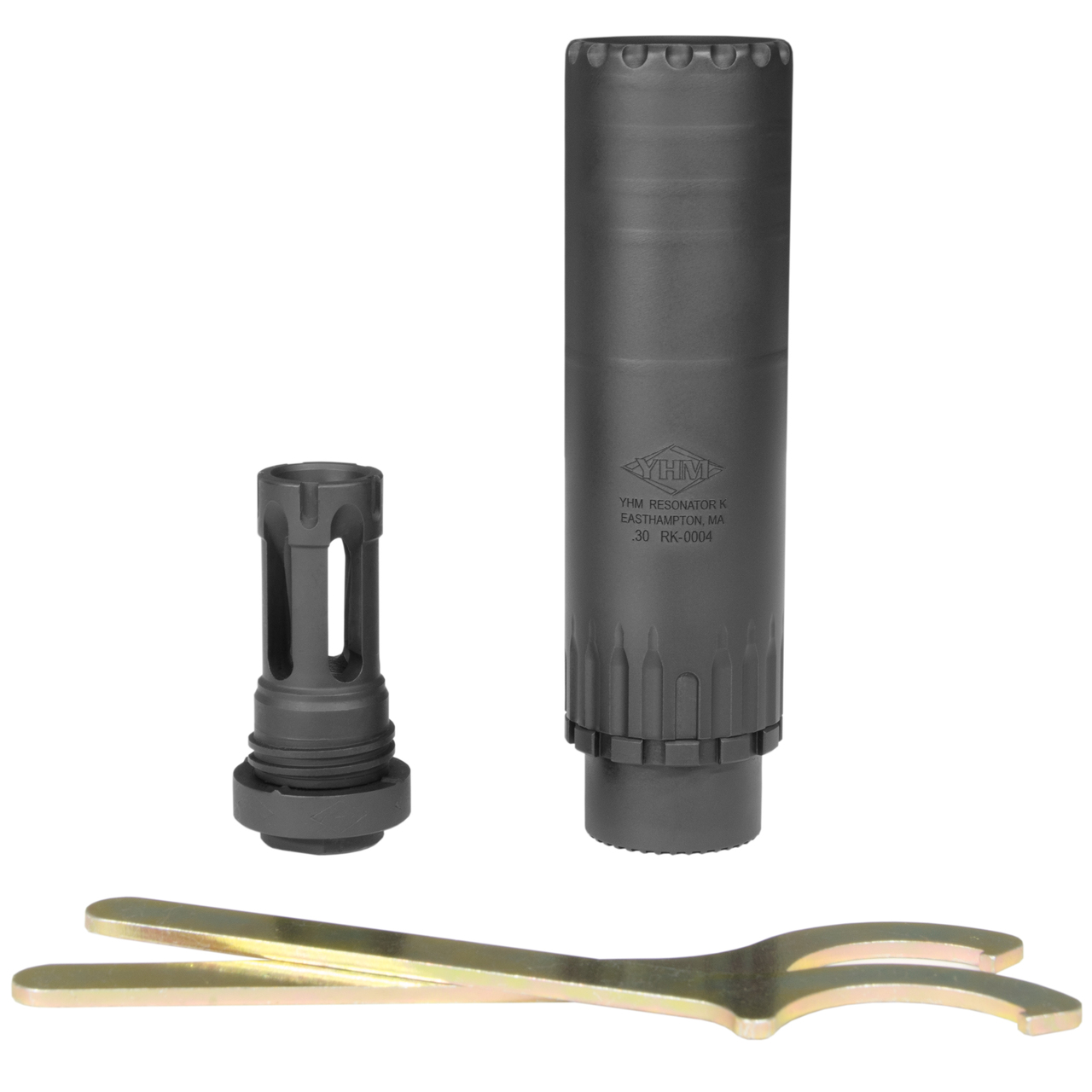 Yankee Hill Resonator K .30 Cal, 5/8-24" QD Flash Hider, Black
