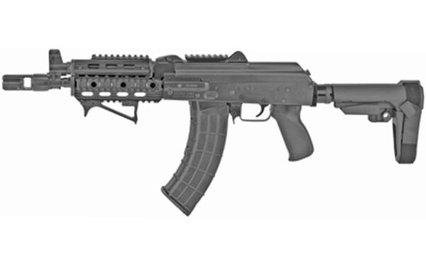 Zastava ZPAP92 7.62X39mm Pistol, 10" Barrel, SBA3, Quad Rail, Black, 30rd