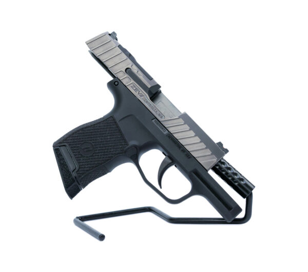 ZEV Tech Z365 Octane Gun Mod 9mm, 3.1" Barrel, Optics Ready, Zev Laser Stipple, Black/Titanium, 10rd