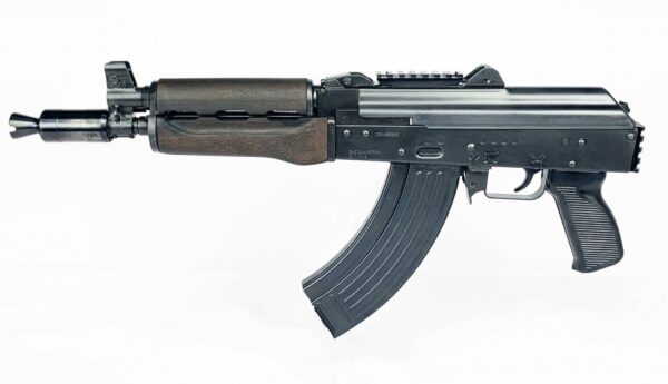 Zastava ZPAP92 With Booster AK-47 Pistol 7.62 x 39 10" Barrel Dark Wood, Top Rail, Rear Rail 30rd Mag