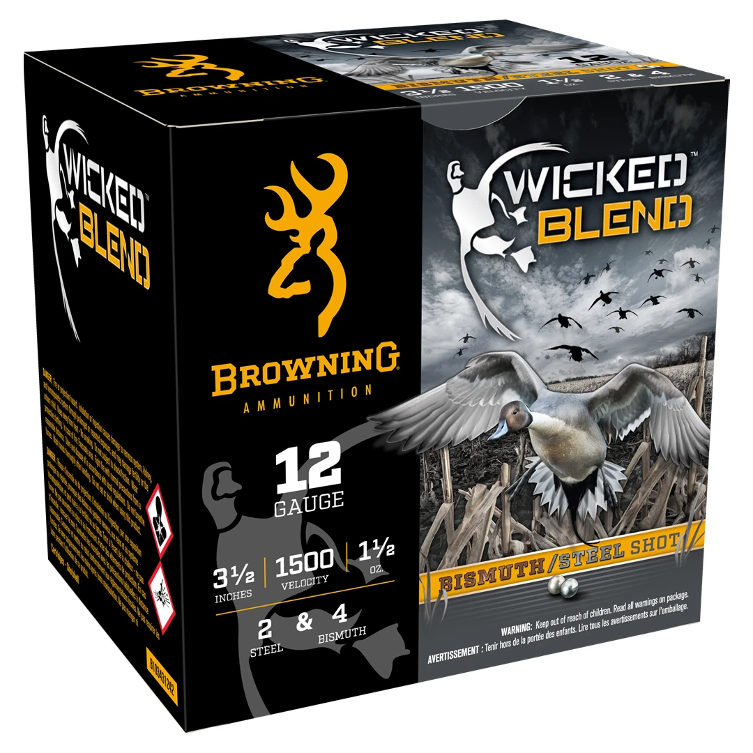 Browning Wicked Blend 12ga 3 1/2" 1 1/2oz #2 Steel & #4 Bismuth
