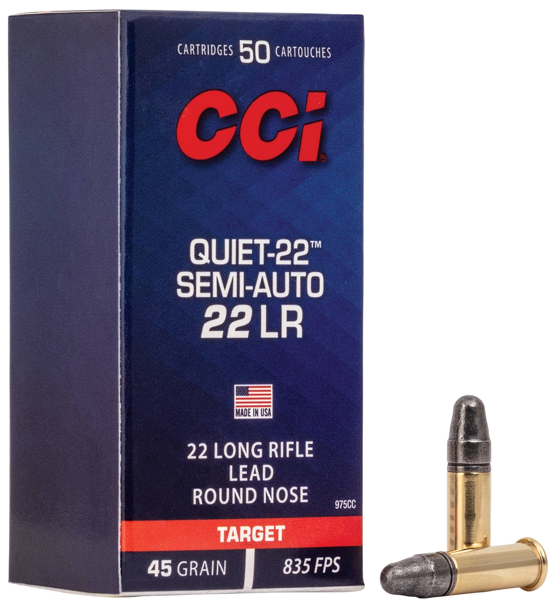 CCI Quiet 22 LR 45gr 50gr Ammunition