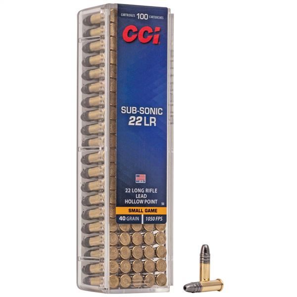 cci-sub-sonic-hp-22-lr-40gr-100rd-cci-sub-sonic-22lr-hp-40gr-2 CCI Sub Sonic 22LR HP 40GR – Smileys Armory